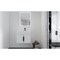Castello Usa Nile 24-inch White Vanity Set with White Top and Black Handles CB-MC-24W-BL-2053-WH - alternate 4